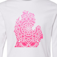 thumbnail image 4 of Inktastic Michigan Silhouette Mandala Long Sleeve Youth T-Shirt, 4 of 5
