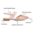 thumbnail image 5 of Journee Collection Womens Brinney Ballet Pointed Toe Pull On Flats, 5 of 6