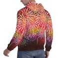 thumbnail image 6 of Pofeuu Fireworks Print Mens Casual Hooded Collar Drawstring Hoodies Pullover Sweatshirts Casual Long Sleeve Shirts-X-Large, 6 of 7