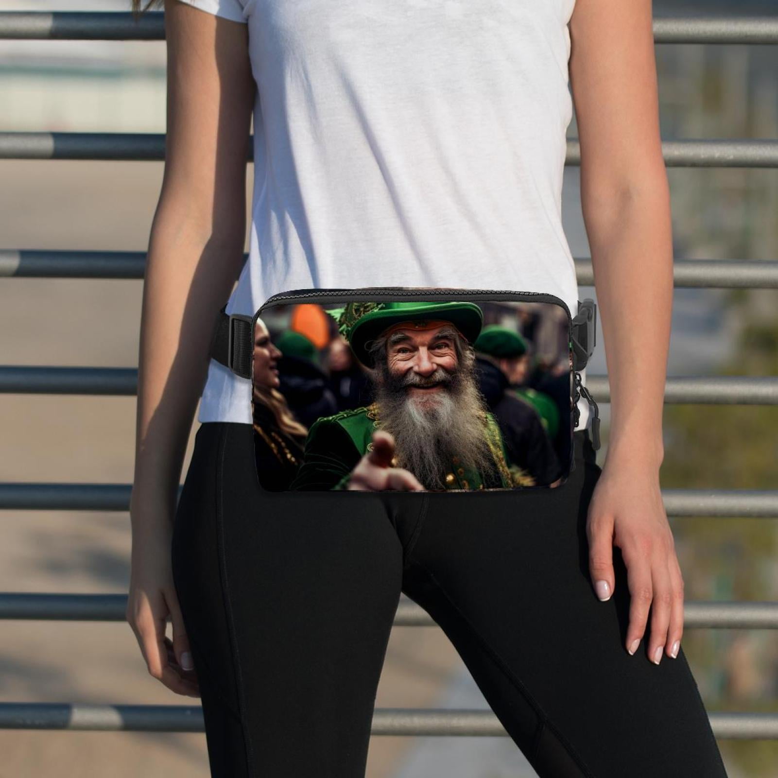 Saint Patrick's Day Adjustable Lightweight Running Belt Waist Bag with Extension Strap for Unisex