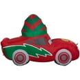 thumbnail image 3 of Gemmy Christmas Airblown Inflatable McQueen w/Stocking Cap S LG Disney, 3.5 ft Tall, Red, 3 of 4