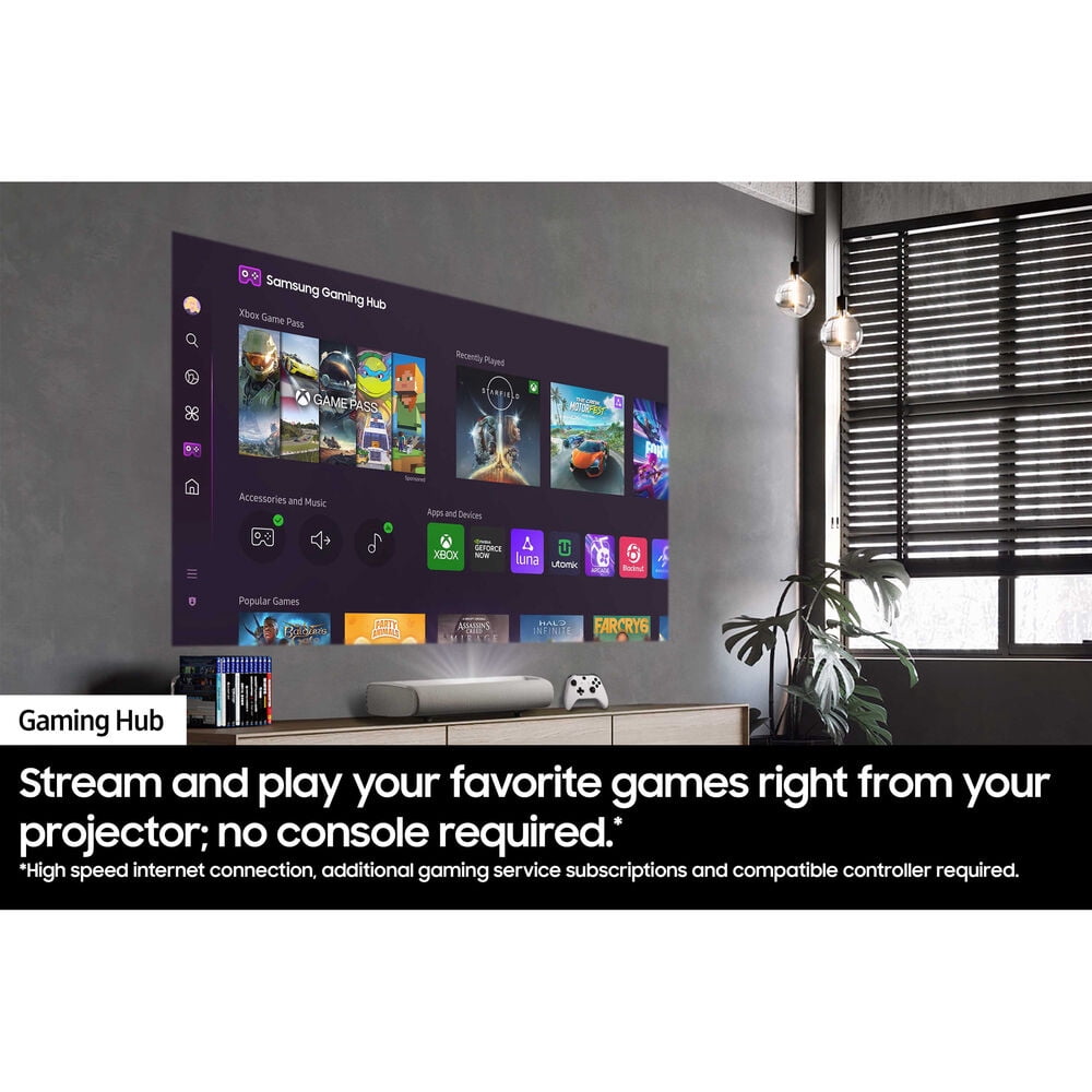 Samsung 120" LPU7D Series The Premiere Ultra Short Throw 4K AI Smart TV Laser Projector