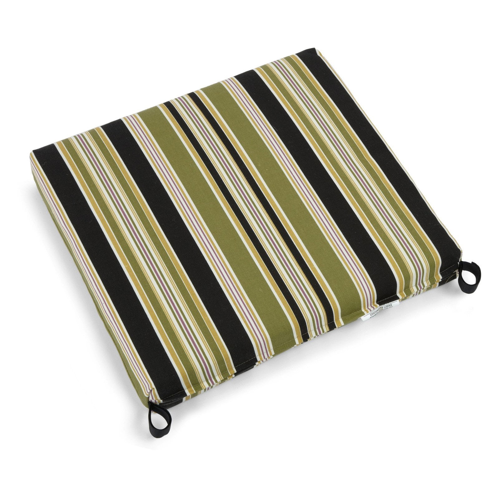 Blazing Needles Outdoor All Weather Patio Chair Cushion 20 x 19 in