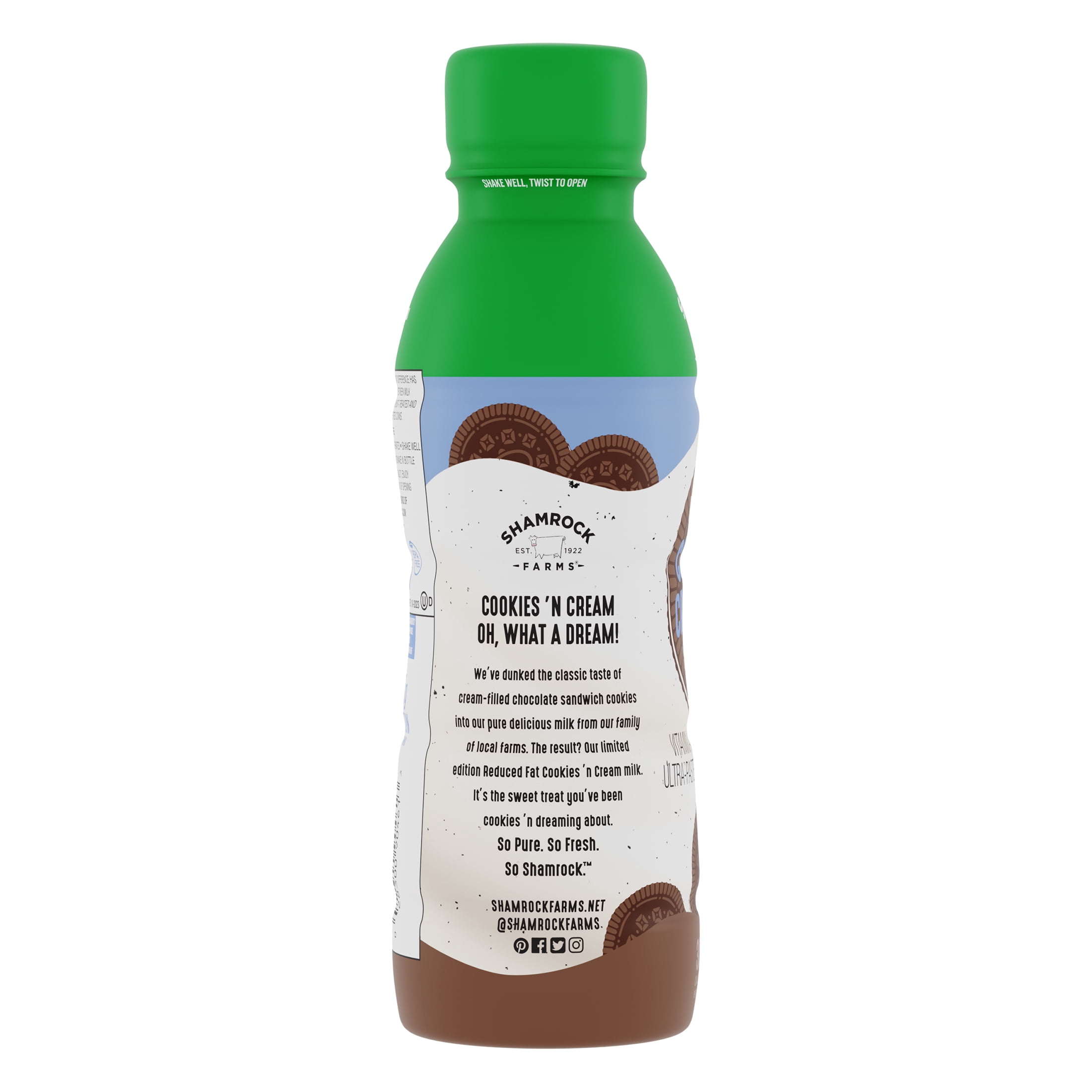 Shamrock 2% Cookies & Cream Milk, 12 FL OZ
