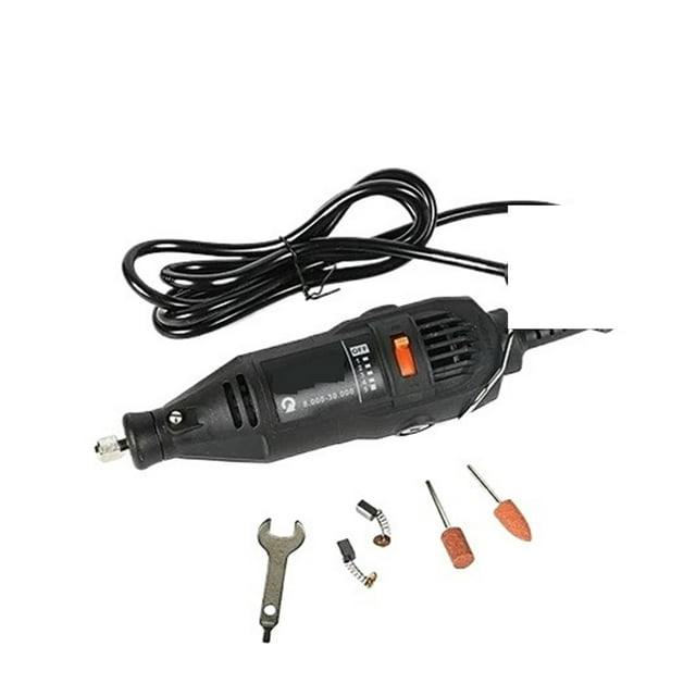 Mini Perceuse Électrique 130W Machine de Perçage 30000rpm Vitesse Variable Outils Rotatifs Graveur Électrique, Compact et Léger Portable