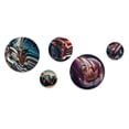 thumbnail image 2 of Designart "Vintage Retro Car During Golden Hour VI" Retro Car Metal Wall Art Set of 5 Piece, 2 of 5