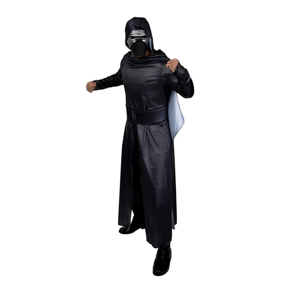 Star Wars Men's Kylo Ren The Force Awakens Halloween Costume Suit - Black Large