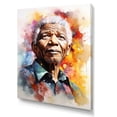 thumbnail image 2 of Designart "Mandela Portrait Leader Nelson wall decor" Portrait Canvas Print, 2 of 5