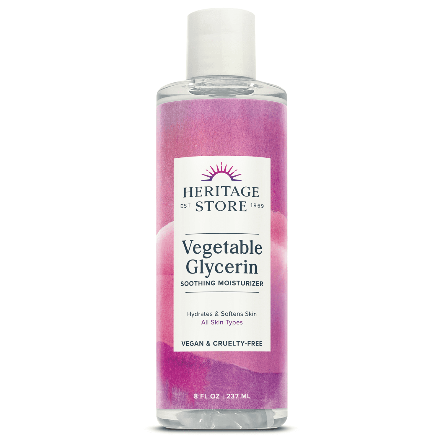 Heritage Store Vegetable Glycerin, Organic NonOil Moisturizer For
