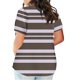 thumbnail image 3 of Fiudx Ropa de Mujer Blusas de Talla Grande para Mujer, Blusa con Cuello En V, Blusa Informal Holgada de Manga Corta de Verano, 3 of 5