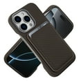 thumbnail image 2 of Dteck Detachable Wallet Case for iPhone 15 Pro Max,Shockproof Carbon Fiber Texture PC Case Compatible with Mag Safe Leather Card Slot Pocket for iPhone 15 Pro Max,Brown, 2 of 7