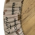 thumbnail image 5 of Ambesonne Coffee Fitted Round Tablecloth, Coffee Typography Beans, 40"- 44" Diameter, Pale Brown Black, 5 of 5