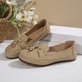 thumbnail image 5 of HTHLVMD Women's Office Shoes, Walking Shoes Women, Women's Tassel Loafers, Women's Walking Shoes Casual Tennis Slip On Sneakers Lightweight Comfortable Fashion Shoes for Women, Khaki 9, 5 of 7