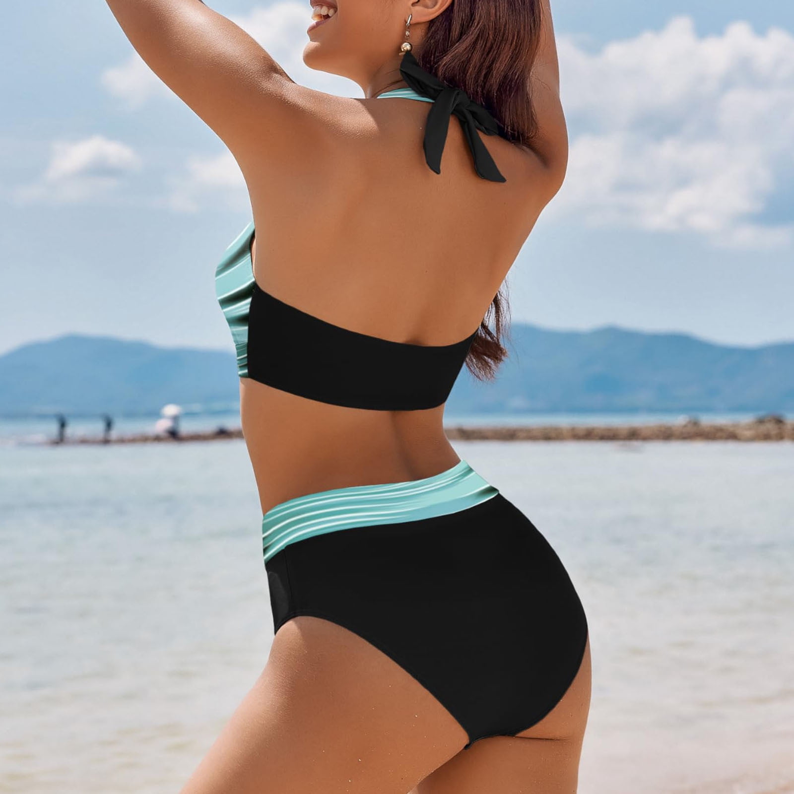 modest triangle bikini