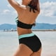thumbnail image 3 of Acyse 2025 Womens Bikinis Clearance Juniors Retro Printed Swimsuit Set Swimsuit Juniors Beach Skirt Set Split Swimsuit Set, 3 of 3