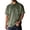 Army Green, variant on LTTVQM Men's Top Chest Pocket Washed Denim Style Polo Short Sleeve T-Shirt Soft Vacation Everyday Casual Blouses Army Green 3XL