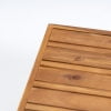 thumbnail image 6 of GDF Studio Cascada Outdoor Acacia Wood Right Arm Loveseat and Coffee Table Set with Cushion, Teak and Red, 6 of 8