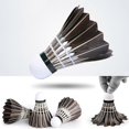 thumbnail image 1 of Professional Badminton Shuttlecock Black Goose Feather Badminton Shuttlecock Training Sport Badminton Ball, 1 of 5
