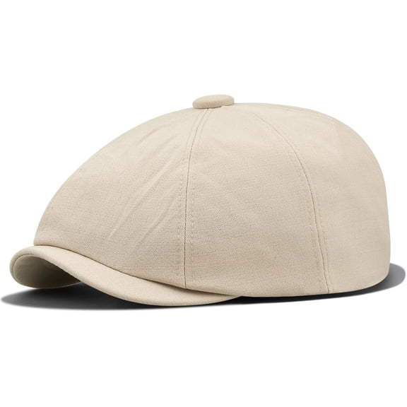 YooGuoGuo Classic Men's Flat Hat 8 Panels Herringbone Newsboy Cap Ivy Ascot Octagonal Beret Hat Summer Driving Hunting Golf Cap