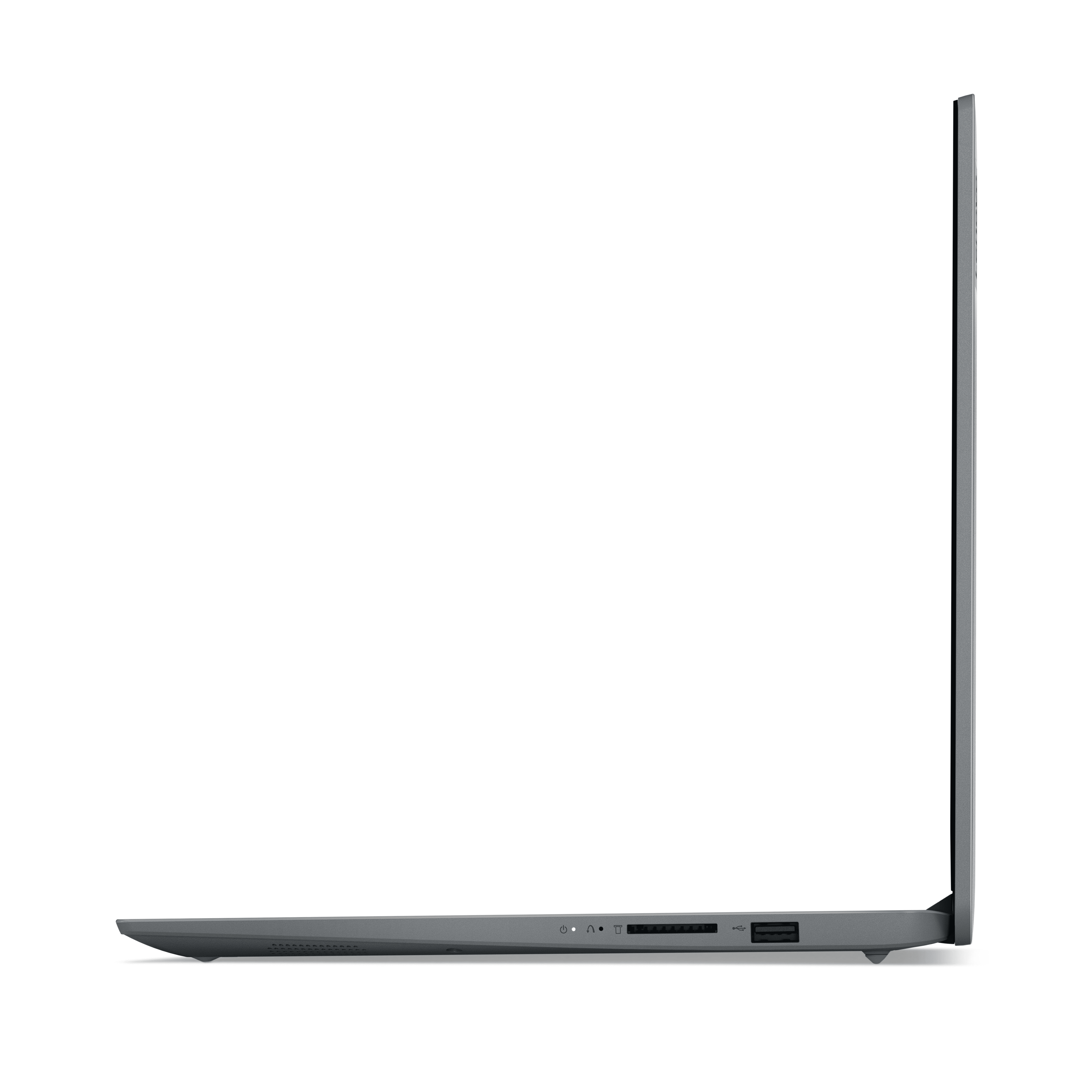 Lenovo IdeaPad 1i 15.6" 1080p PC Laptops, Intel Core i3-1215U, 8GB RAM, 256GB SSD, Windows 11 in S Mode, Cloud Grey, 82QD0001US