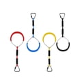 thumbnail image 3 of OUNONA 2Pcs Kids Gymnastics Swing Rings Blue ABS Outdoor Backyard Activities for Exercise, 3 of 5