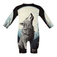 thumbnail image 4 of Romper AuHomeA Howling Wolf para bebés recién nacidos de manga larga de algodón, 4 of 7