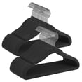 thumbnail image 1 of Perchas Infantiles, Juego de 50, Perchas de Terciopelo con Ganchos, Perchas Antideslizantes para Ropa, Negro Tinta, 1 of 5