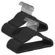 thumbnail image 1 of Perchas Infantiles, Juego de 50, Perchas de Terciopelo con Ganchos, Perchas Antideslizantes para Ropa, Negro Tinta, 1 of 5