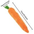 thumbnail image 3 of Giant Carrot Dog Toy, Dog Calming Carrot, Sturdy Plush Multi-squeaks Toys, Cute Stuffing Chew Boredom Toys for Indoor Small Medium Large Dogs, 3 of 7