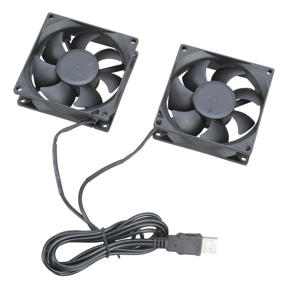BQBQERT High USB 5V 8x8cm Double Cooling Fan 8025 for Desktop Computers and Electronic Devices