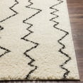 thumbnail image 2 of Surya Beni Shag BSH-2329 79 x 108" Rectangle Fabric Rug in Black and Cream, 2 of 8