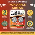 thumbnail image 3 of Pilas de litio CR2032 de 3 V para AirTag, paquete de 2, 3 of 8