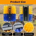 thumbnail image 4 of Chumajor Animal Half-Side Itching Brush, 22*19cm (8.67x7.5 Inches), Chemical Fiber Bristles, for Cattle, Horses, Cows, Sheep, with 2 Screws, 4 of 11