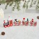 thumbnail image 1 of Christmas Desktop Decoration Set With Wooden Train Figurines, 1 of 7