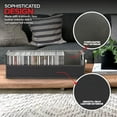 Stock Your Home Faux Leather CD & Media Storage Box - Up to 40 CDs ...