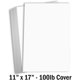 thumbnail image 2 of Hamilco Cartulina blanca, papel grueso de 11 x 17, peso pesado, 100 lb, cartulina de cubierta, paquete de 25, 2 of 5