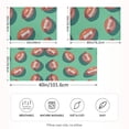 thumbnail image 2 of Yayeee Pillowcase Standard Size Set of 2 Satin Wrinkle Resistant Pillow Case, Brown American Footballs, 2 of 8