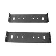 thumbnail image 3 of 2PCS Heavy Duty Iron Mailbox Mounting Brackets Mailbox Mounting Fixtures for Large Floor Mailboxes Up to 8 Ft Wide,Black, 3 of 7