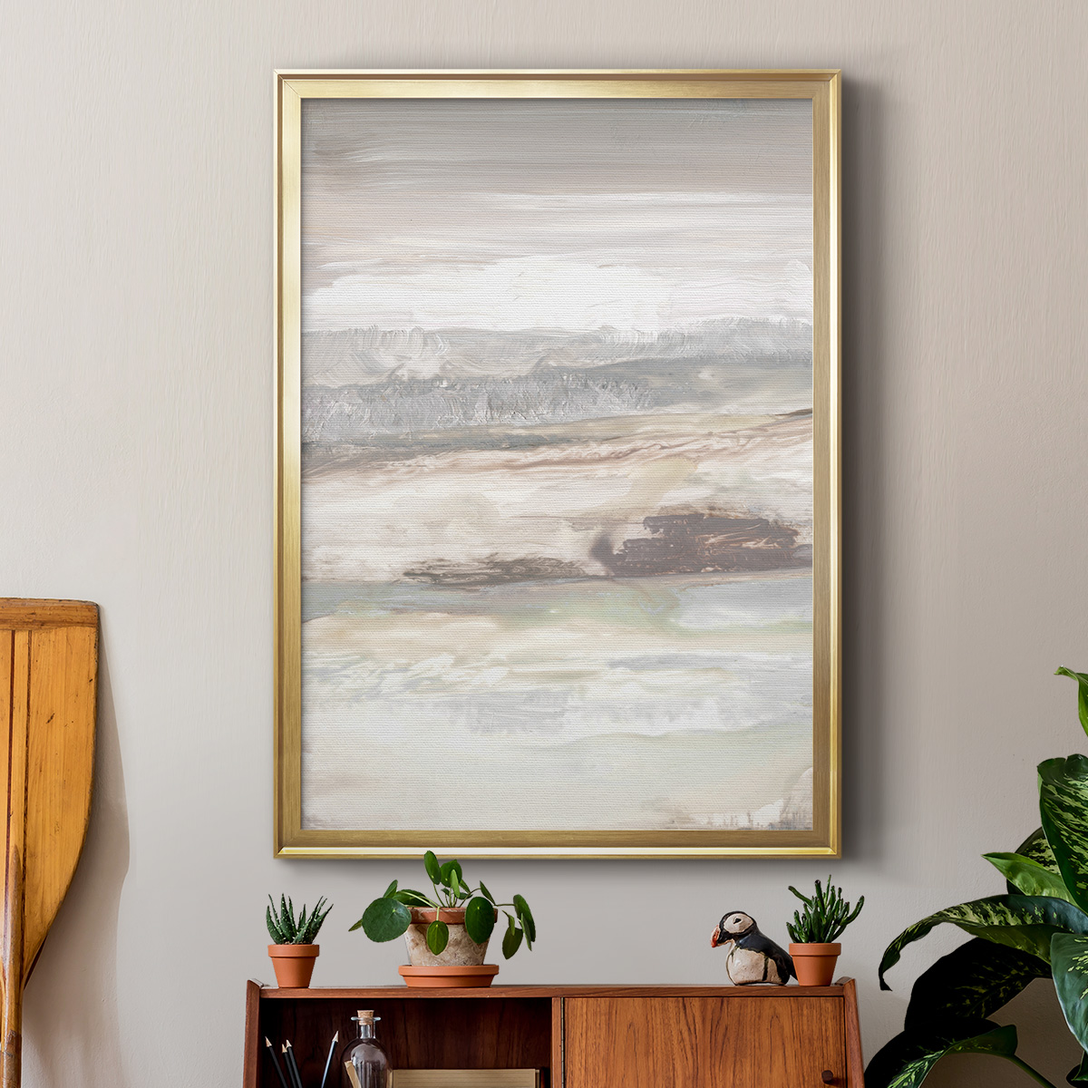 Neautral September Sky Premium Framed Print - Ready to Hang