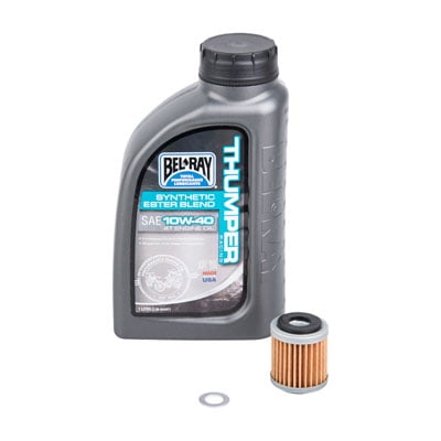 Oil Change Kit With Bel-Ray Thumper Full Synthetic 10W-40 for Kawasaki KX450F (Best Full Synthetic Oil 2019)