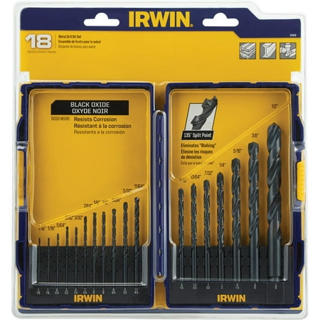 

Irwin-Irwin 18-Piece Black Oxide Drill Bit Set