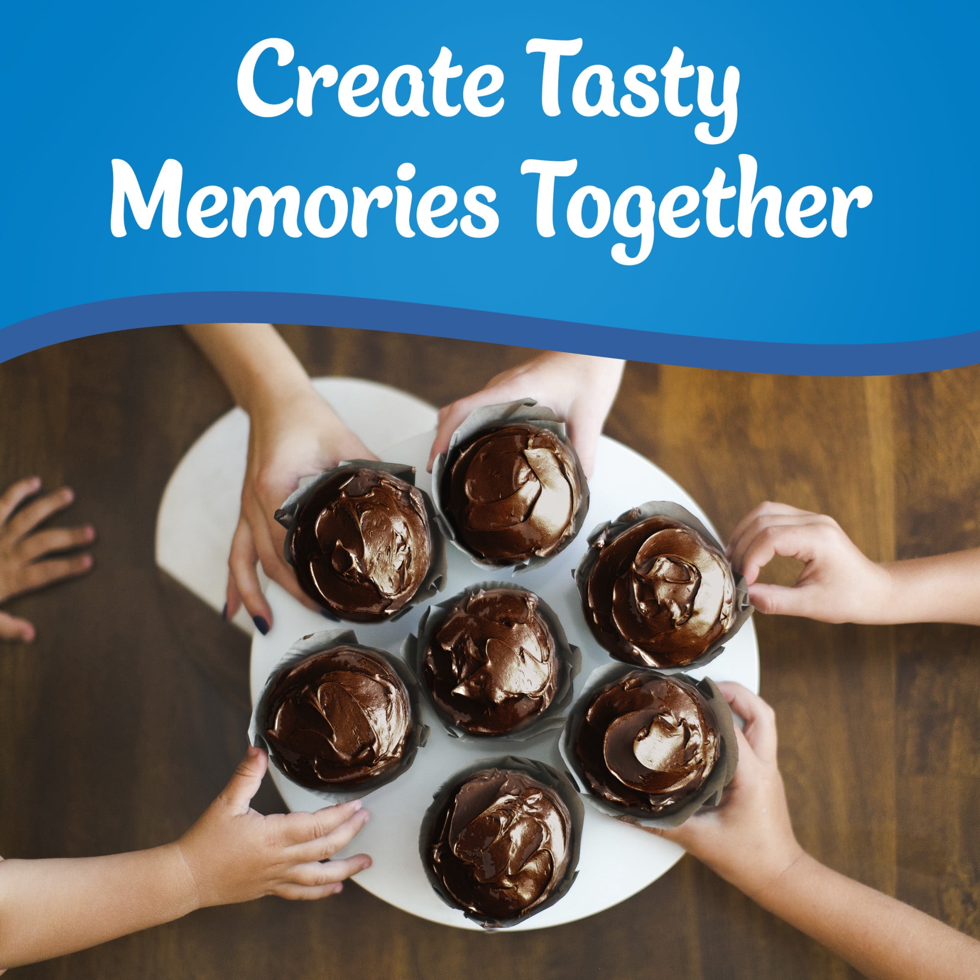 (8 pack) Pillsbury Creamy Supreme Chocolate Fudge Flavored Frosting, 16 oz Tub