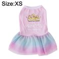 thumbnail image 2 of Pet chaleco vestido perro tres capas malla mullido vestido perro niña mascota vestido MFZFUKR xs, 2 of 6