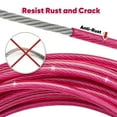 thumbnail image 2 of Furggis Heavy Duty Dog Tie Out Cable – 20FT Chew Proof & Tangle-Free for Large Dogs up to 250lbs, Outdoor Safety Leash (Rose Red), 2 of 7