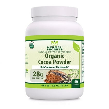 Herbal Secrets Organic Cocoa Powder - 16 Oz