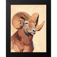 thumbnail image 2 of Green, Jacob 19x24 Black Modern Framed Museum Art Print Titled - Ochre Ram I, 2 of 5
