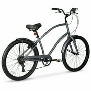 Hyper Bicycles 26 Mens Beach Cruiser, Adult Ages 13+, Gray
