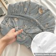 thumbnail image 4 of Cal.King Size Fitted Sheet Set - Tree Birds 3 Piece Bedding Sets 16" Deep Pocket Fitted Sheet with 2 Pillowcases, Vintage Grey Flower Floral Branch Spring Brushed Microfiber Hotel Luxury Bed Sheets, 4 of 9