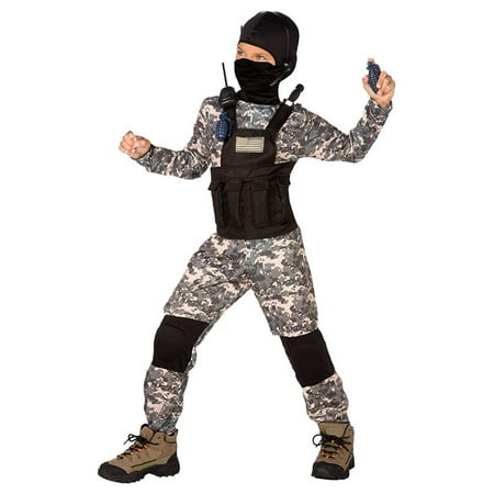 Navy Seal Camo Boys Child Special Forces Halloween Costume-M