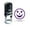 Violet Ink, variant on HAPPY SMILY Round Self Inking Rubber Stamp Custom Shiny 20mm Mini Stamp Personalized Teachers Stamps